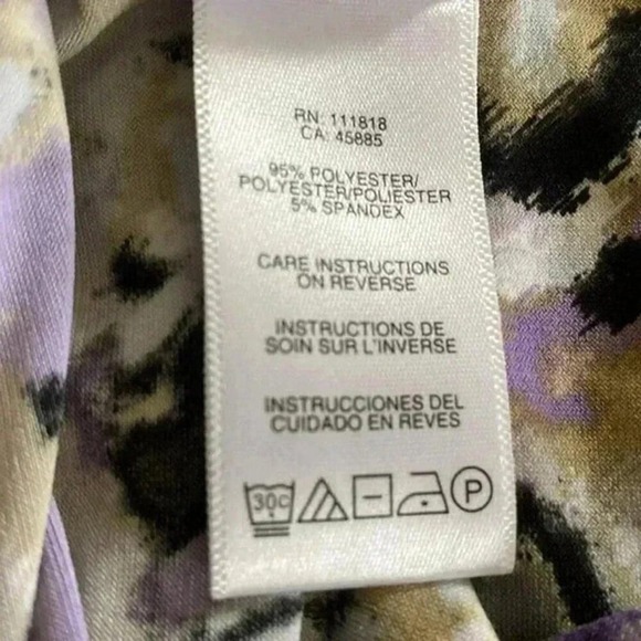 MICHAEL Michael KORS P/S PURPLE BLACK PA DESIGNS & POCKETS ON EACH SIDE - Picture 6 of 6